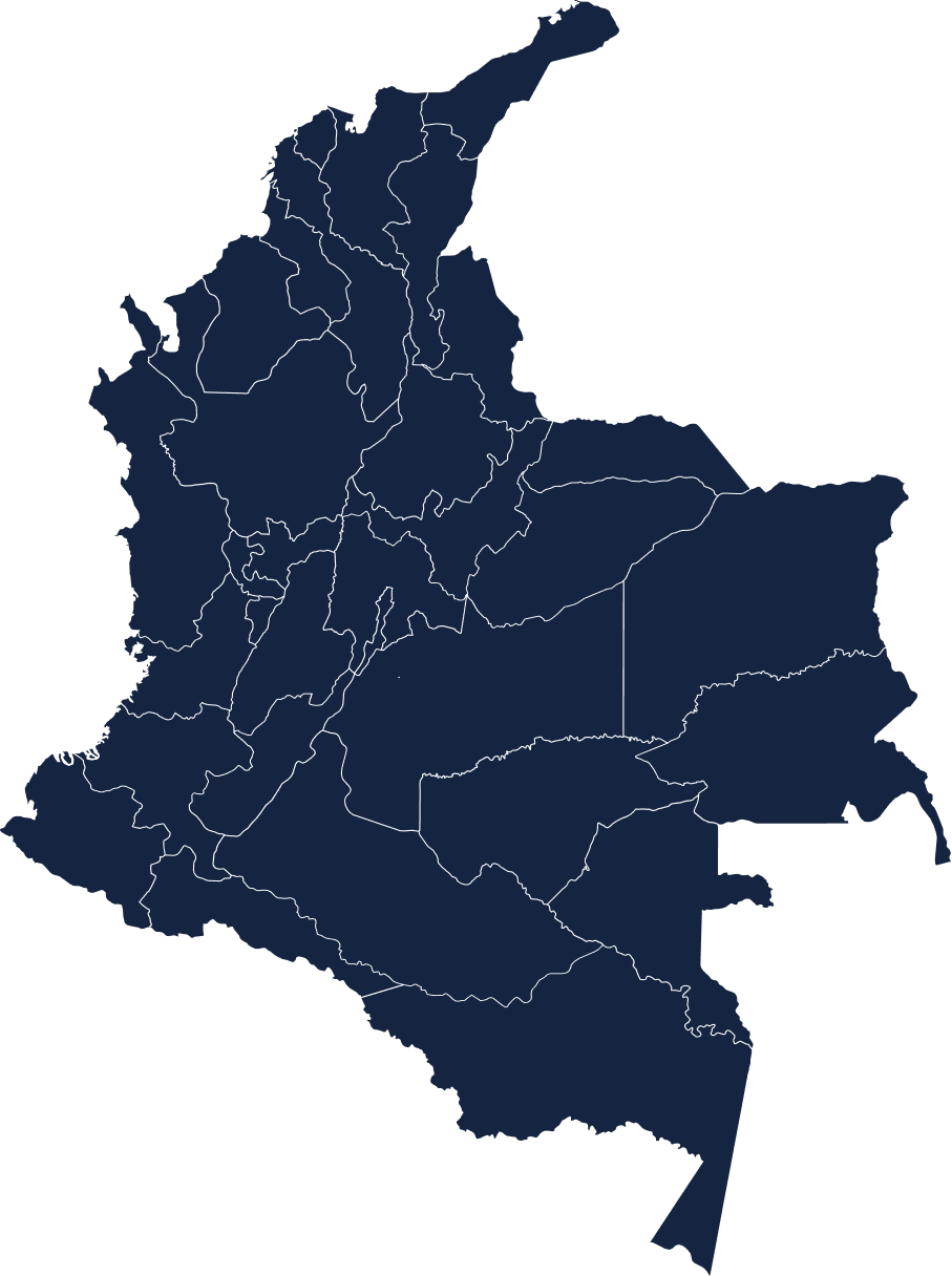 Por qué elegirnos: Acerca de nosotros - Mapa Colombia